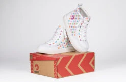Rainbow Polka BILLY Classic Lace High Tops -Chic Shoe Store bk23100 111 onbox 3 940x614 52489754140 o