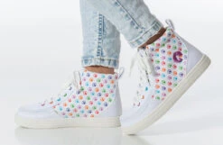 Rainbow Polka BILLY Classic Lace High Tops -Chic Shoe Store bk23100 111 studio standing 1 940x614 52633986105 o