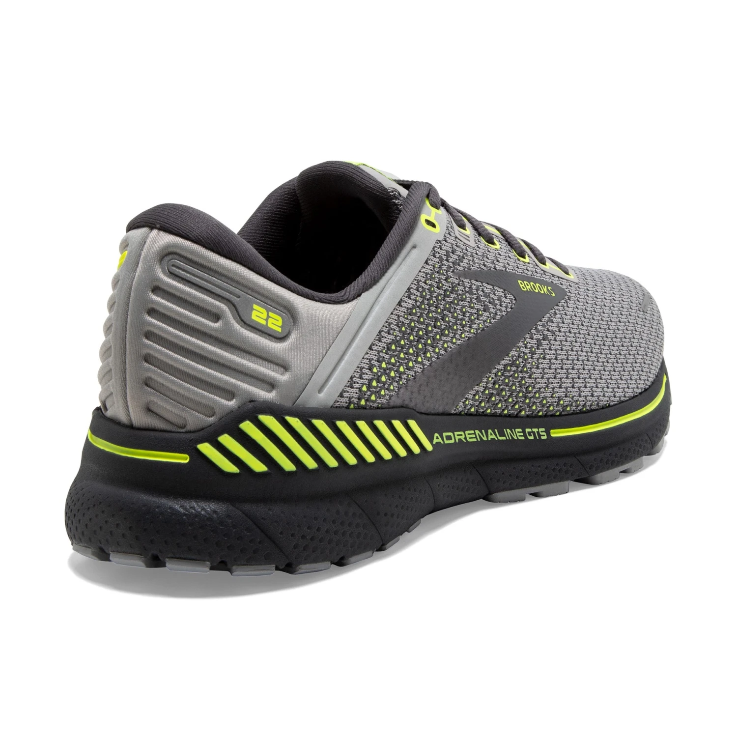 BROOKS Men's Adrenaline GTS 22 (068 -Grey/Pearl/Nightlife) 6 BROOKS Men's Adrenaline GTS 22 (068 -Grey/Pearl/Nightlife) - Image 4