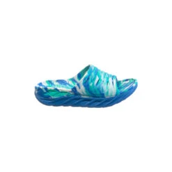 Hoka Unisex Ora Recovery Slide Swirl (ABCL - Atlantis/Blue Coral)