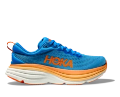 Hoka Men's Bondi 8 WIDE (CSVO - Coastal Sky/Vibrant Orange)